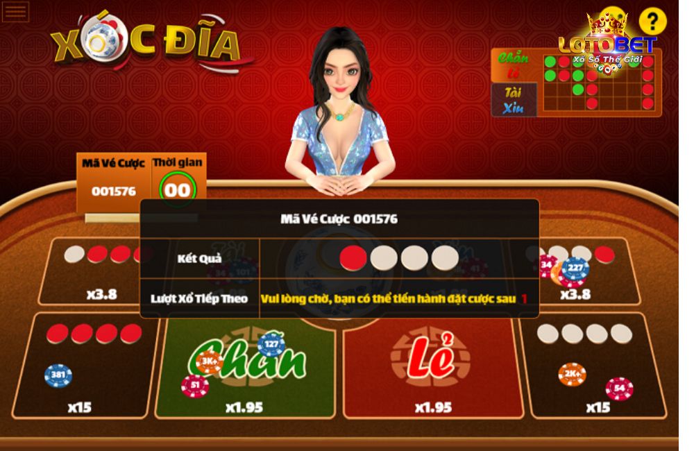 Chơi xóc đĩa tại nhà cái loto betcasino